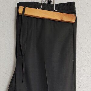 COS | Green Lightweight Wool Quiet Luxury Slacks Small